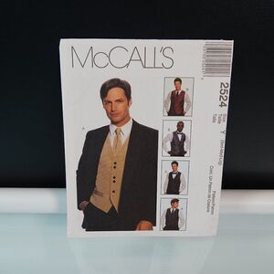 McCalls 2524 Mens Vest Sewing Pattern